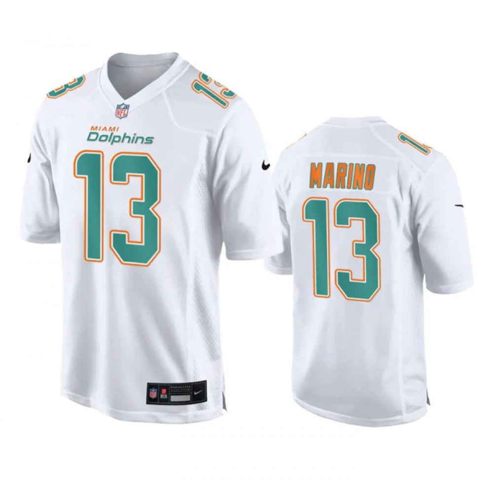 Men's Miami Dolphins #13 Dan Marino White Fashion Vapor Untouchable Stitched Football Jersey 