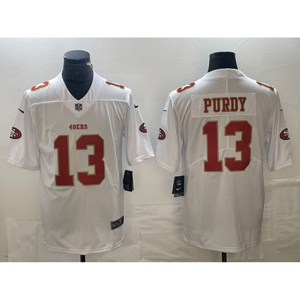 Men's San Francisco 49ers #13 Brock Purdy White Vapor Untouchable Limited Stitched Jersey 