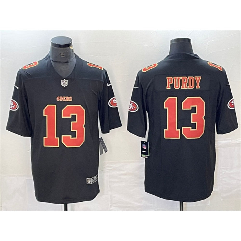 Men's San Francisco 49ers #13 Brock Purdy Black Vapor Untouchable Limited Stitched Jersey 