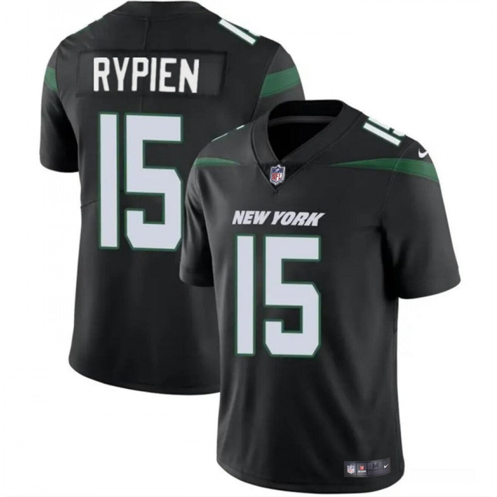 Men's New York Jets #15 Brett Rypien Black Vapor Untouchable Limited Stitched Jersey 