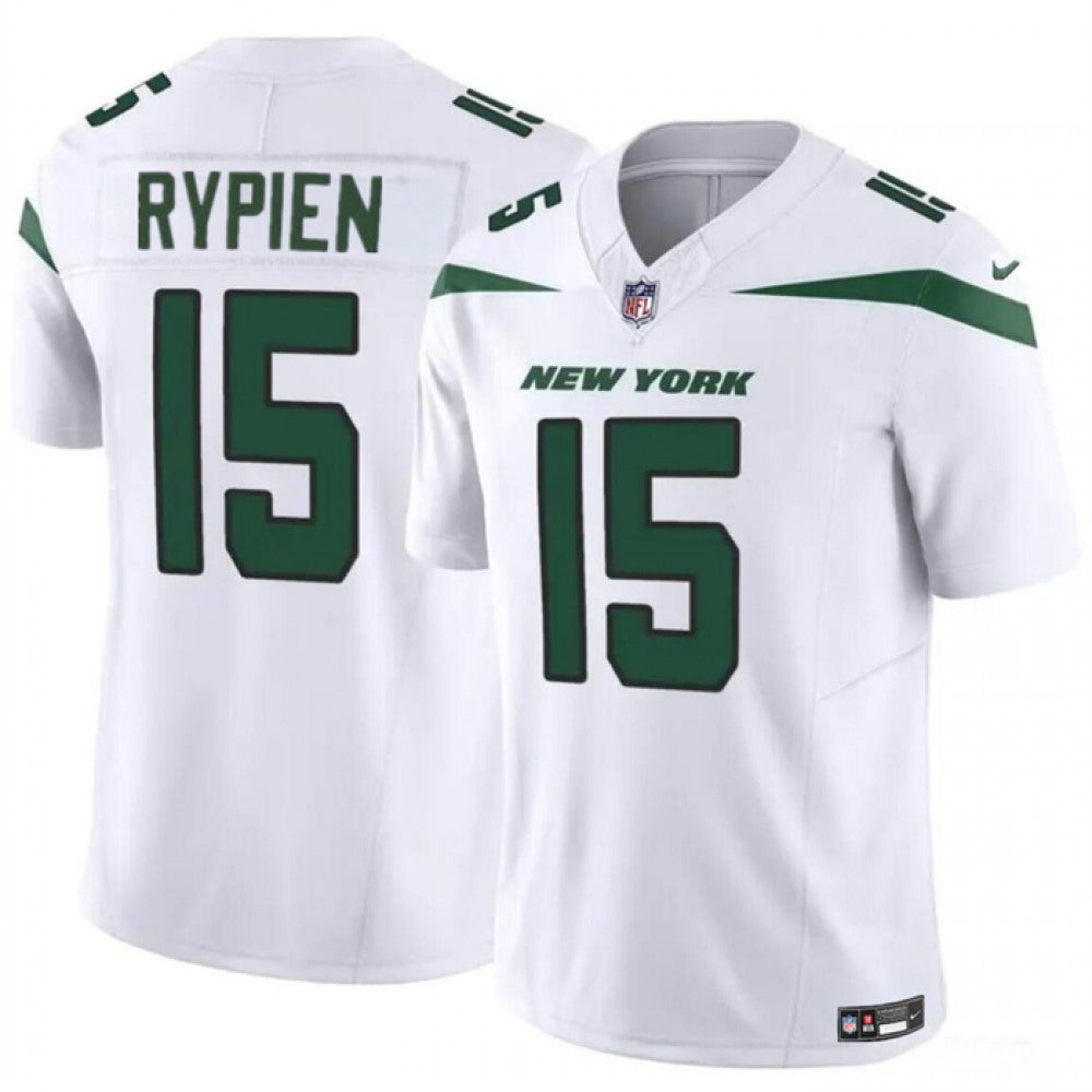 Men's New York Jets #15 Brett Rypien 2023 F.U.S.E. White Vapor Untouchable Limited Stitched Jersey 