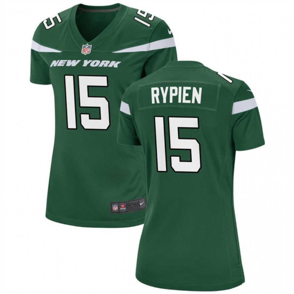 Women's New York Jets #15 Brett Rypien Green Stitched Football Jersey(Run Small) 
