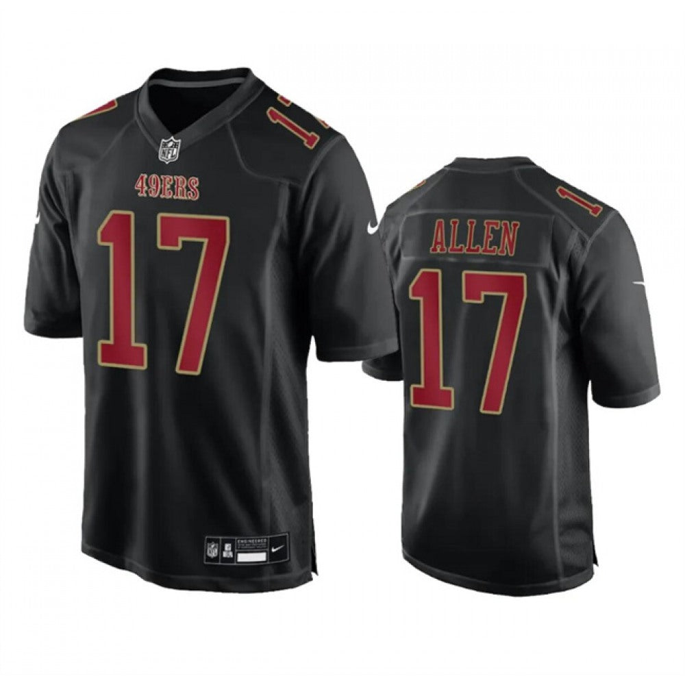 Men's San Francisco 49ers #17 Brandon Allen Black Fashion Limited Stitched Football Game Jersey 