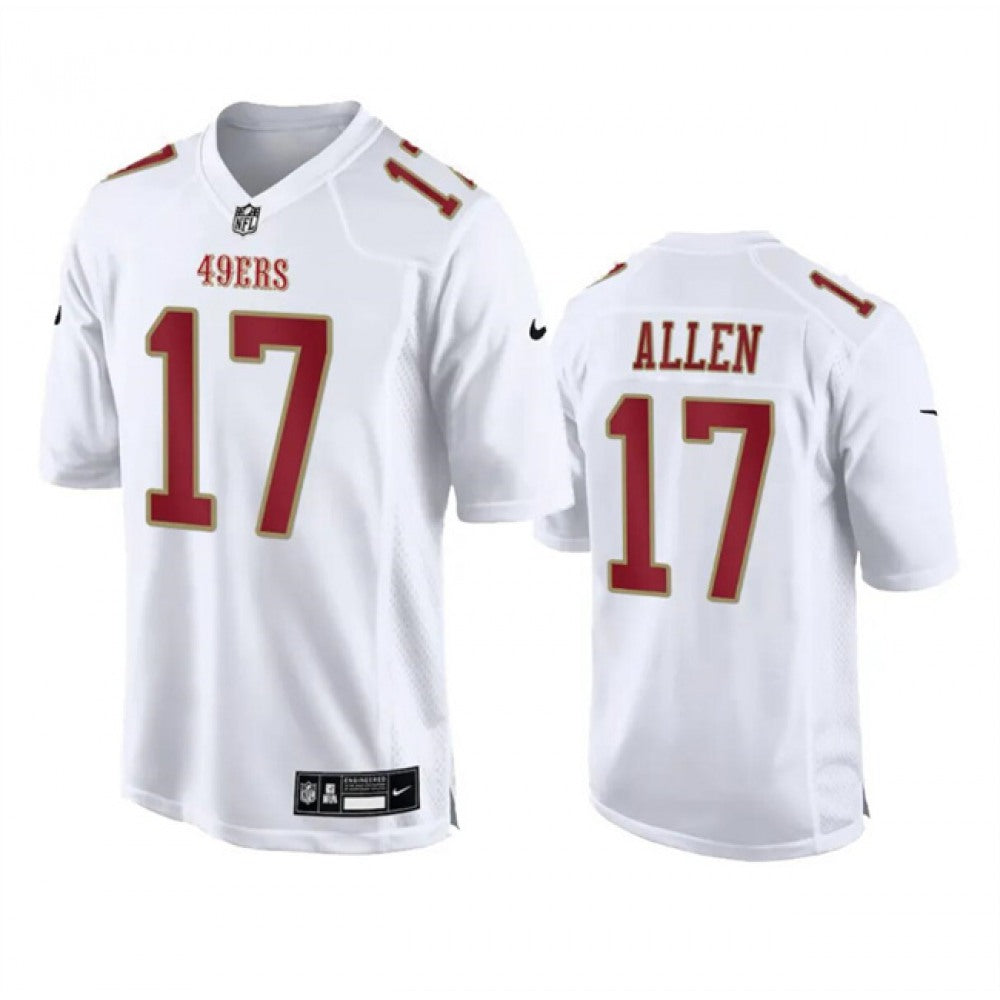 Men's San Francisco 49ers #17 Brandon Allen White Fashion Limited Stitched Football Game Jersey 