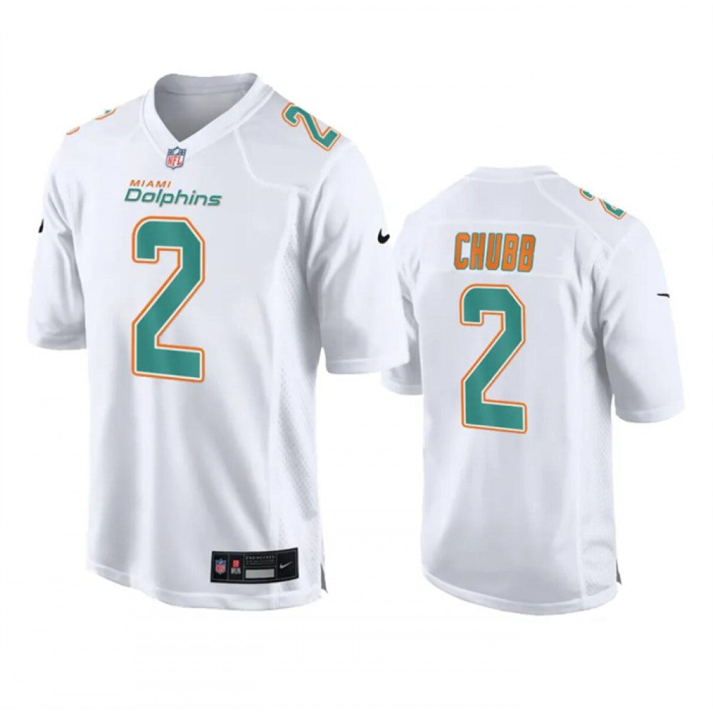 Men's Miami Dolphins #2 Bradley Chubb White Fashion Vapor Untouchable Stitched Football Jersey 
