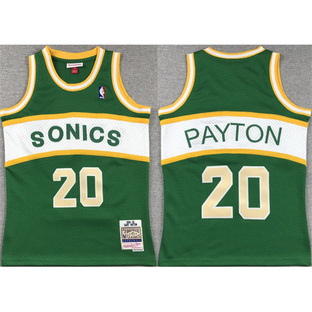 Youth Oklahoma City Thunder #20 Gary Payton Green/White Stitched Basketball  Jersey