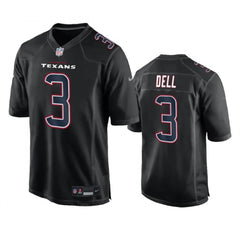 Men's Houston Texans #3 Tank Dell Black Fashion Vapor Untouchable Limited Stitched Football Jersey 