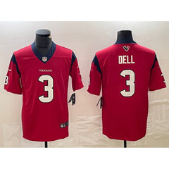 Men's Houston Texans #3 Tank Dell Red Vapor Untouchable Stitched Football Jersey 
