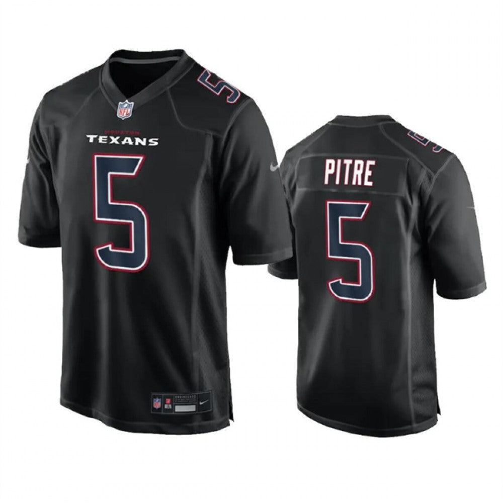 Men's Houston Texans #5 Jalen Pitre Black Fashion Vapor Untouchable Limited Stitched Football Jersey 