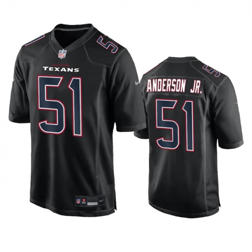 Men's Houston Texans #51 Will Anderson Jr. Black Fashion Vapor Untouchable Limited Stitched Football Jersey 