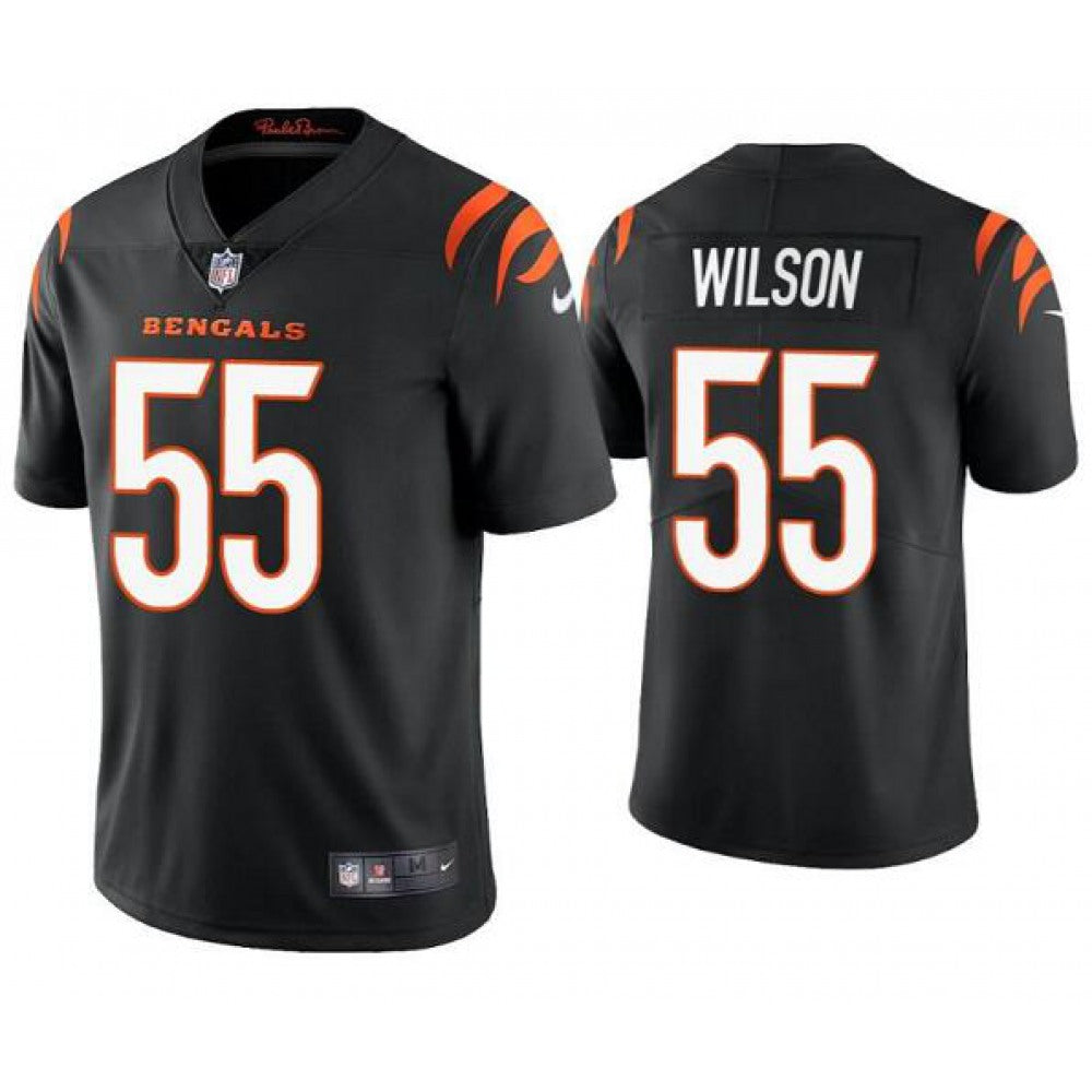 Youth Cincinnati Bengals #55 Logan Wilson Black Vapor Untouchable Limited Stitched Jersey 