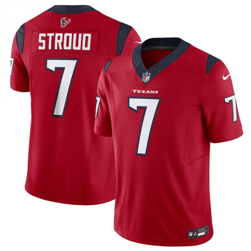 Men's Houston Texans #7 C.J. Stroud Red 2023 F.U.S.E Vapor Untouchable Stitched Football Jersey 