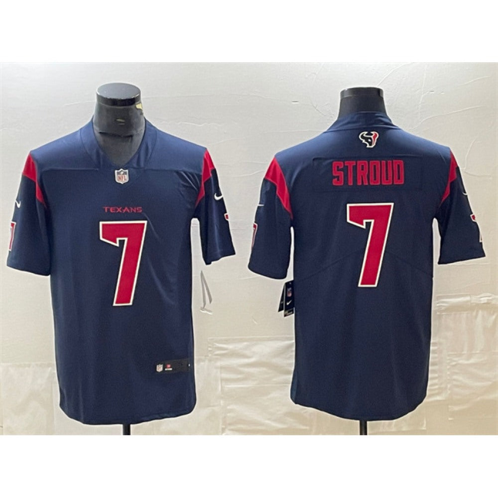 Men's Houston Texans #7 C.J. Stroud Navy Color Rush Vapor Untouchable Stitched Football Jersey 