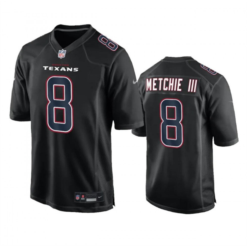 Men's Houston Texans #8 John Metchie III Black Fashion Vapor Untouchable Limited Stitched Football Jersey 