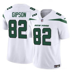 Men's New York Jets #82 Xavier Gipson 2023 F.U.S.E. White Vapor Untouchable Limited Stitched Jersey 