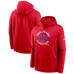 Men's Buffalo Bills Red 2023 AFC East Division Champions Locker Room Trophy Collection Club Pullover Hoodie 