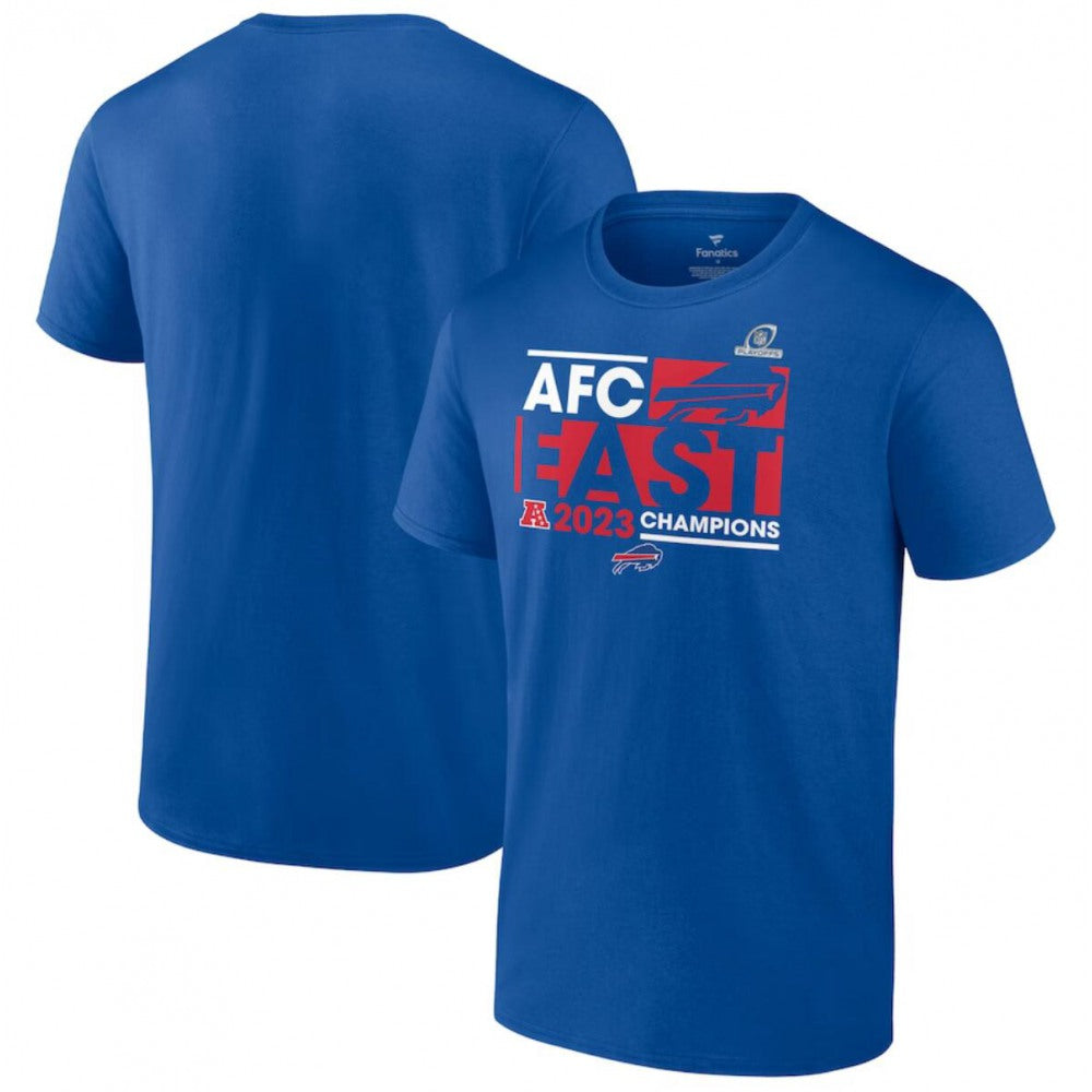 Men's Buffalo Bills Royal 2023 AFC East Division Champions Conquer T-Shirt 
