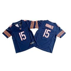 Men's Chicago Bears #15 Rome Odunze Navy 2024 Draft F.U.S.E. Vapor Stitched Football Jersey 