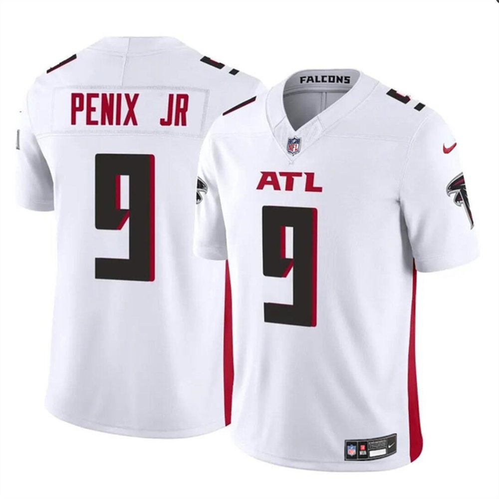 Men's Atlanta Falcons #9 Michael Penix Jr White 2024 Draft F.U.S.E Vapor Untouchable Limited Stitched Football Jersey 