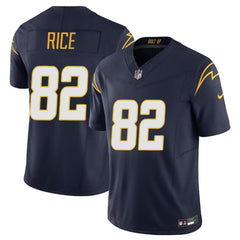 Men's Los Angeles Chargers #82 Brenden Rice Navy 2024 Draft F.U.S.E Vapor Limited Stitched Football Jersey 