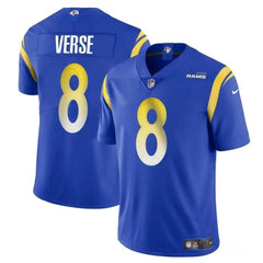 Men's Los Angeles Rams #8 Jared Verse Blue 2024 Draft Vapor Untouchable Stitched Football Jersey 