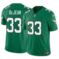 Men's Philadelphia Eagles #33 Cooper DeJean Green 2024 Draft F.U.S.E Vapor Untouchable Throwback Limited Stitched Football Jersey 