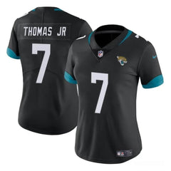 Women's Jacksonville Jaguars #7 Brian Thomas Jr Black 2024 Draft Vapor Stitched Jersey(Run Small) 