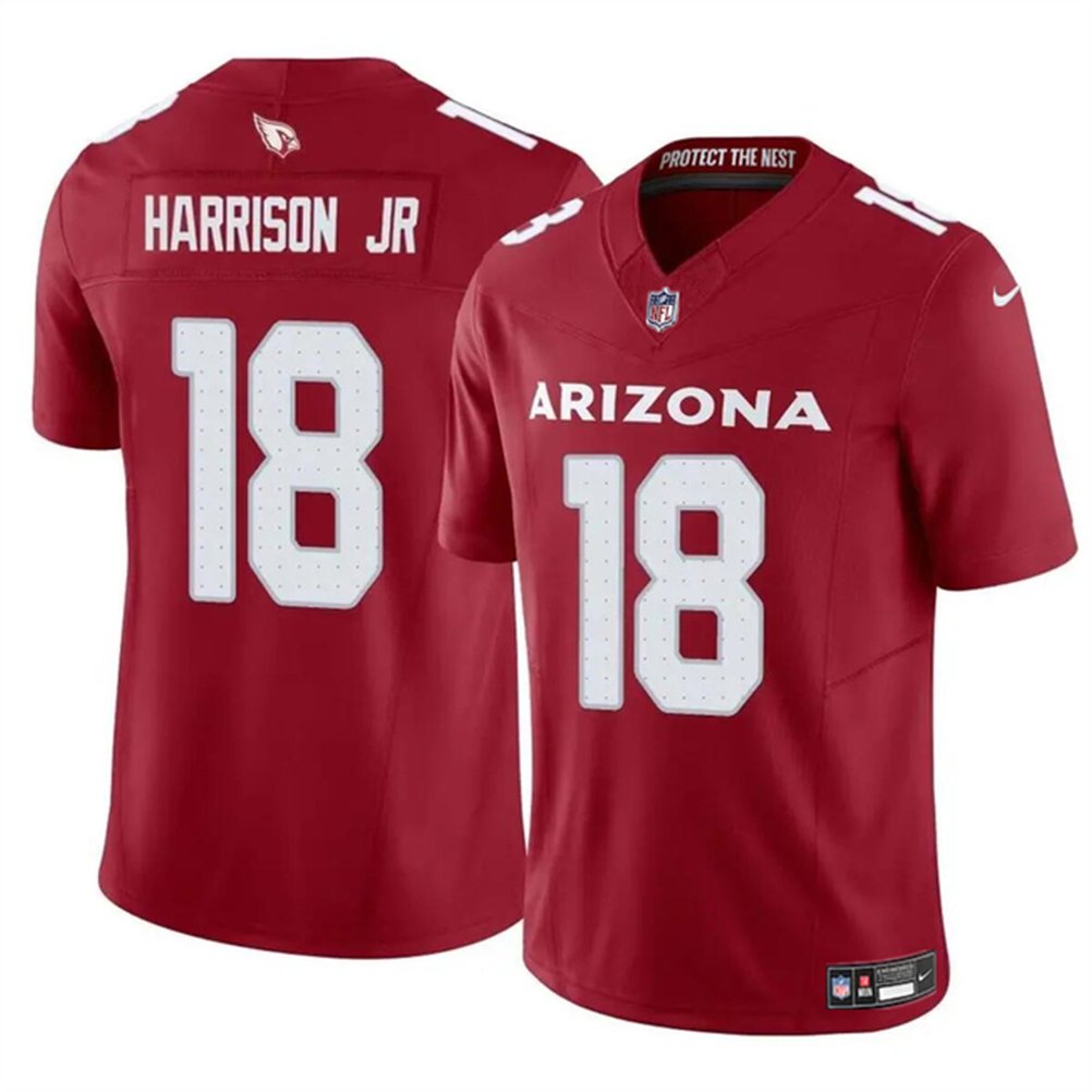 Youth Arizona Cardinals #18 Marvin Harrison Jr Red 2024 Draft F.U.S.E Vapor Untouchable Limited Stitched Football Jersey 