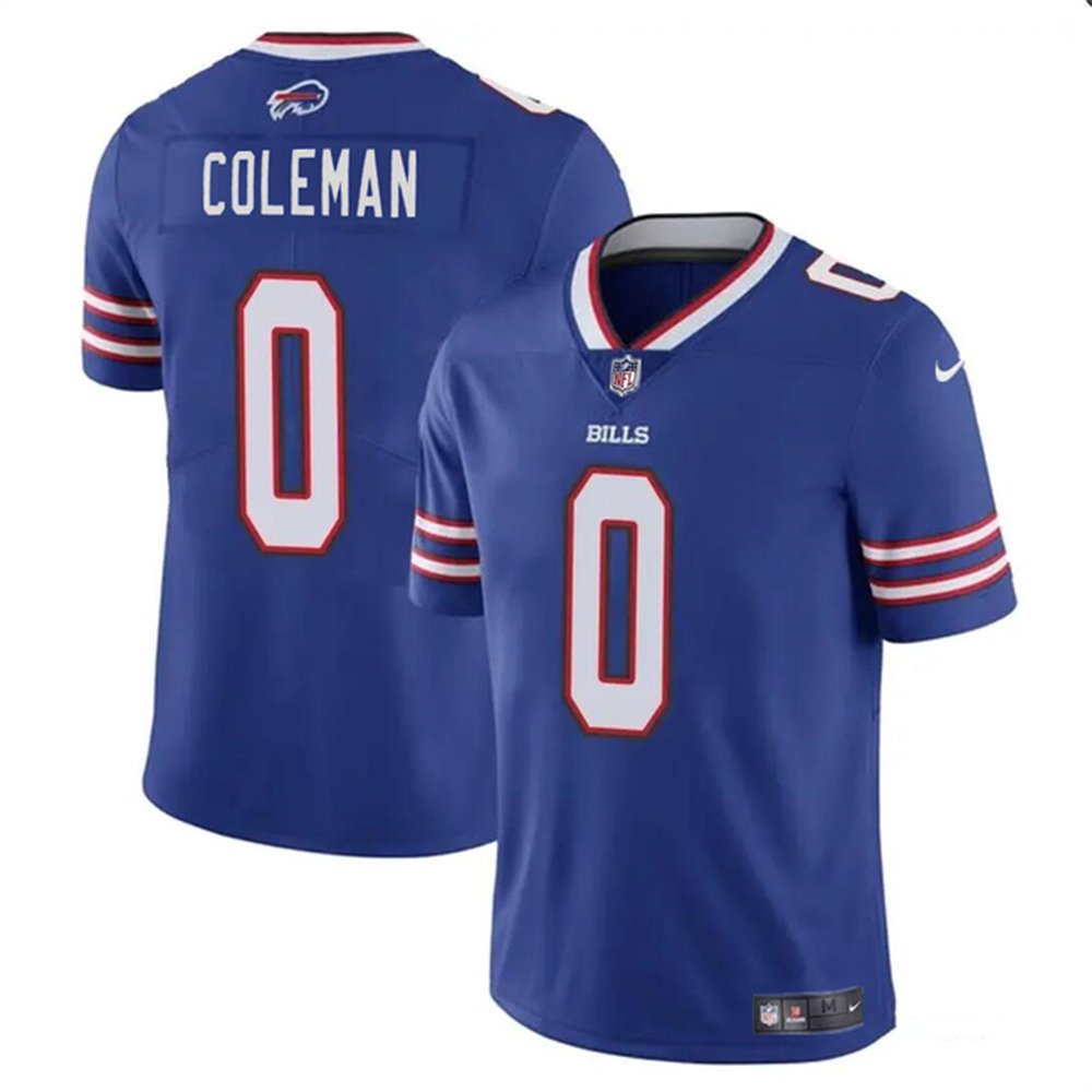 Youth Buffalo Bills #0 Keon Coleman Blue 2024 Draft Vapor Untouchable Limited Stitched Football Jersey 