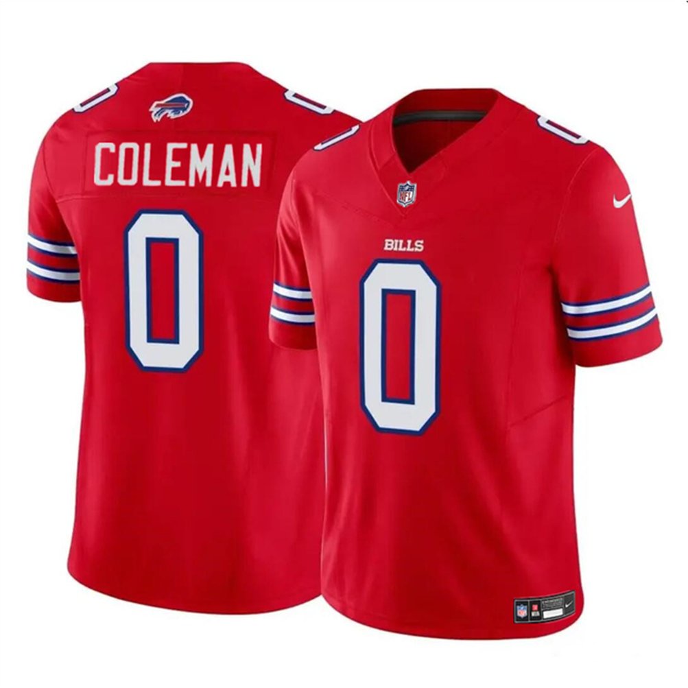 Youth Buffalo Bills #0 Keon Coleman Red 2024 Draft F.U.S.E. Vapor Untouchable Limited Stitched Football Jersey 