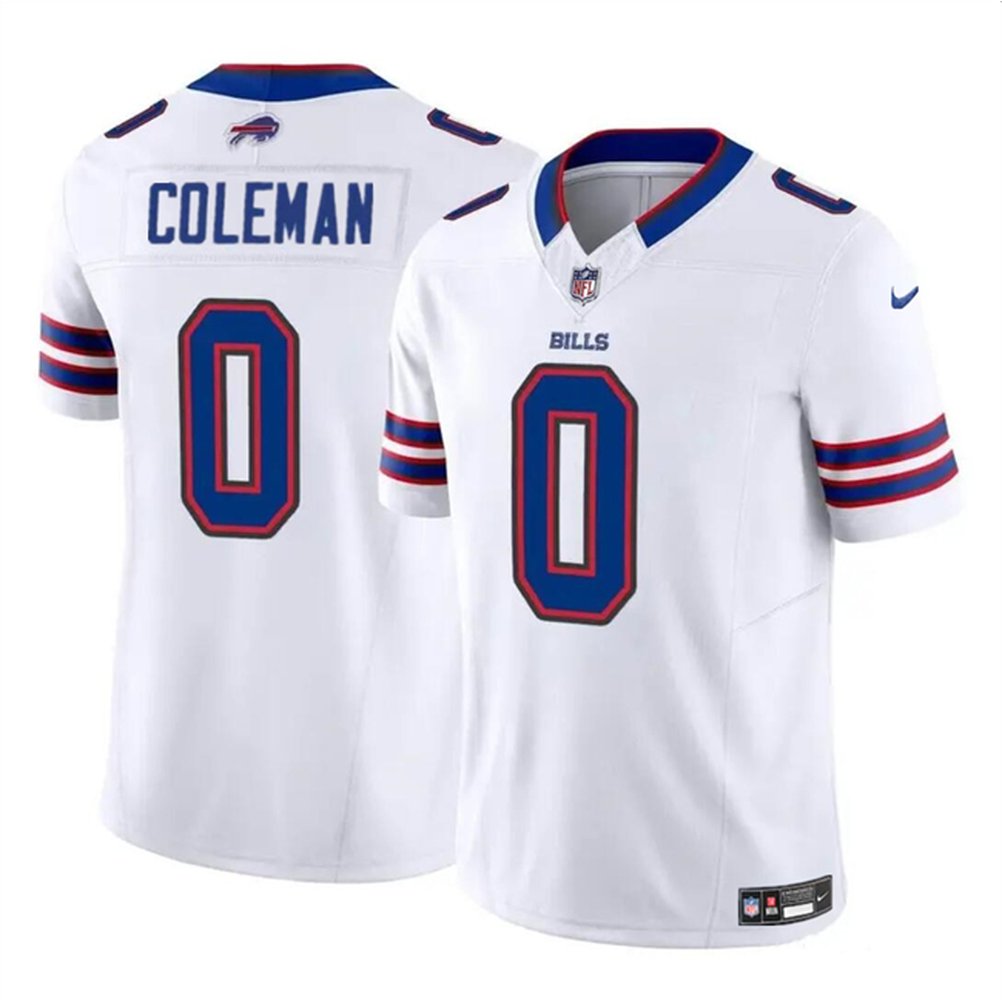 Youth Buffalo Bills #0 Keon Coleman White 2024 Draft F.U.S.E. Vapor Untouchable Limited Stitched Football Jersey 
