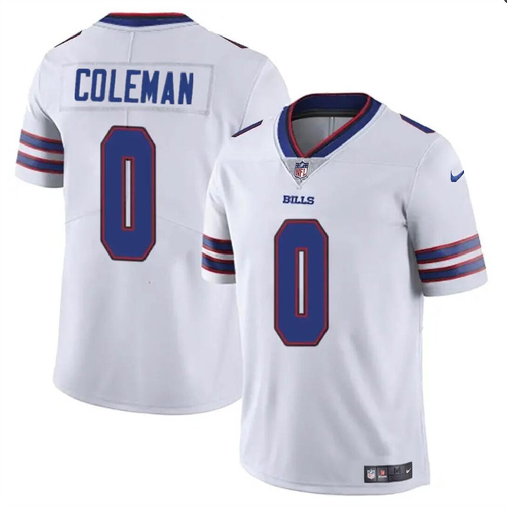 Youth Buffalo Bills#0 Keon Coleman White 2024 Draft Vapor Untouchable Limited Stitched Football Jersey 