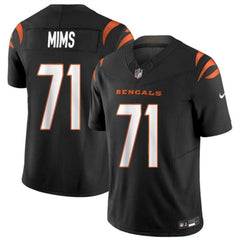 Youth Cincinnati Bengals #71 Amarius Mims Black 2024 Draft F.U.S.E Vapor Untouchable Limited Stitched Jersey 