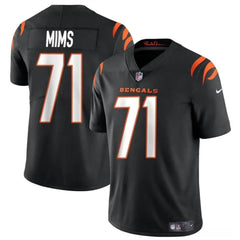 Youth Cincinnati Bengals #71 Amarius Mims Black 2024 Draft Vapor Untouchable Limited Stitched Jersey 