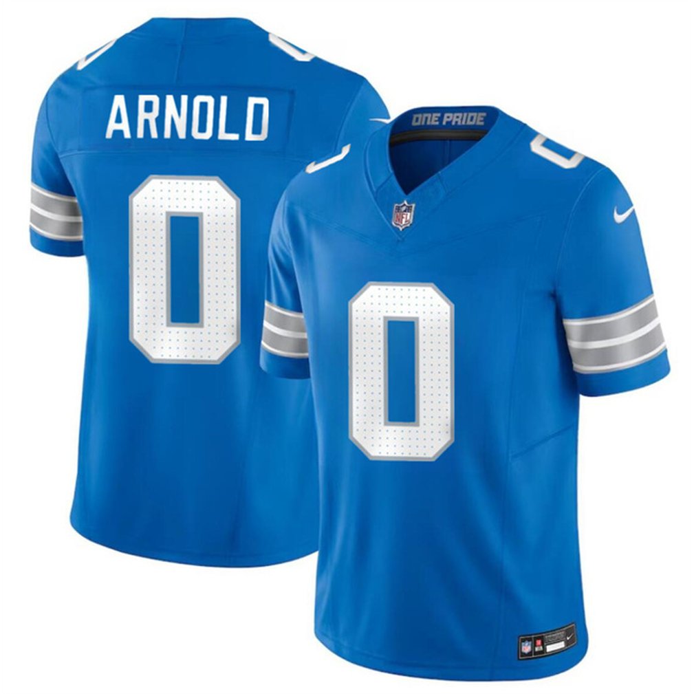 Youth Detroit Lions #0 Terrion Arnold New Blue 2024 Draft F.U.S.E. Vapor Limited Stitched Jersey 