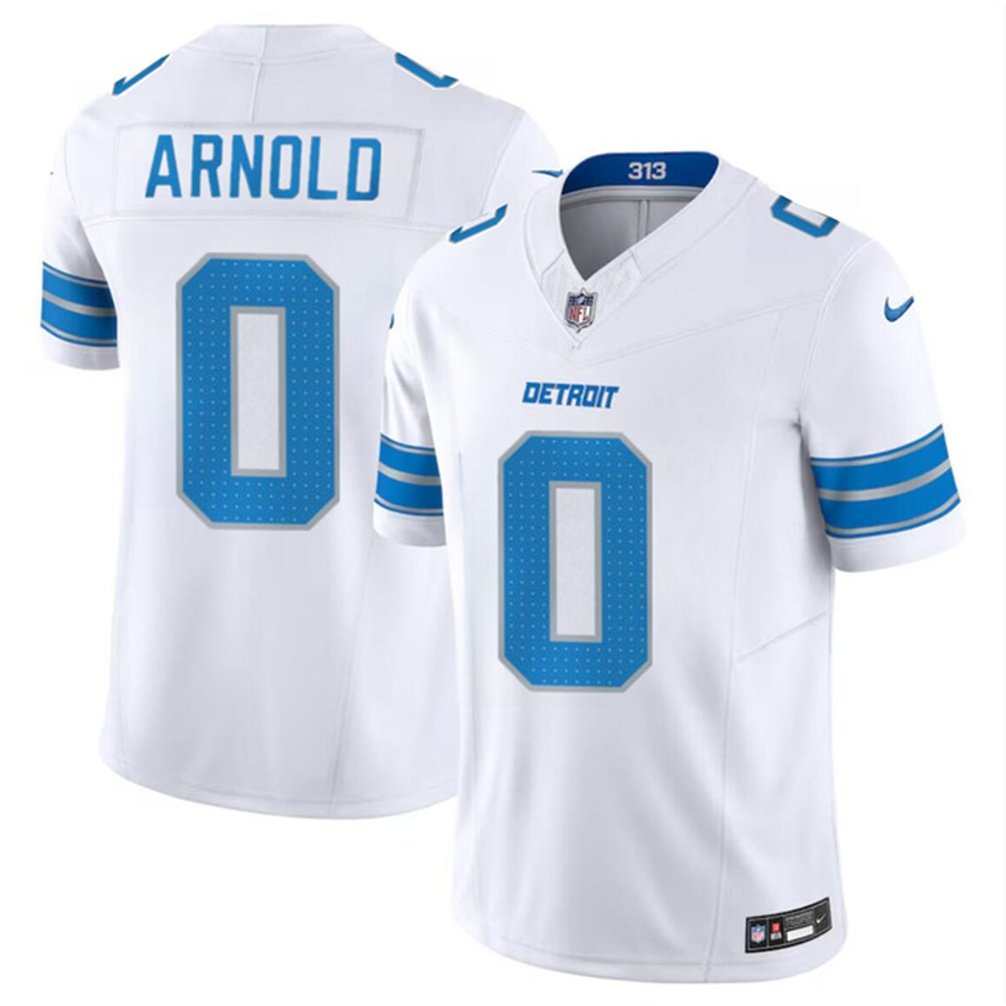 Youth Detroit Lions #0 Terrion Arnold White 2024 Draft F.U.S.E. Vapor Untouchable Limited Stitched Jersey 
