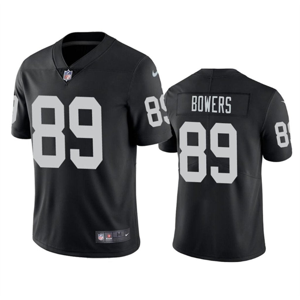 Youth Las Vegas Raiders #89 Brock Bowers Black 2024 Draft Vapor Stitched Football Jersey 
