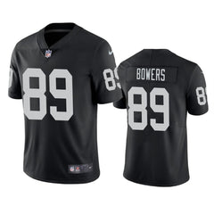 Youth Las Vegas Raiders #89 Brock Bowers Black 2024 Draft Vapor Stitched Football Jersey 