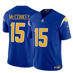 Youth Los Angeles Chargers #15 Ladd McConkey Royal 2024 Draft F.U.S.E Vapor Limited Stitched Football Jersey 