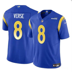 Youth Los Angeles Rams #8 Jared Verse Blue 2024 Draft F.U.S.E Vapor Untouchable Stitched Football Jersey 