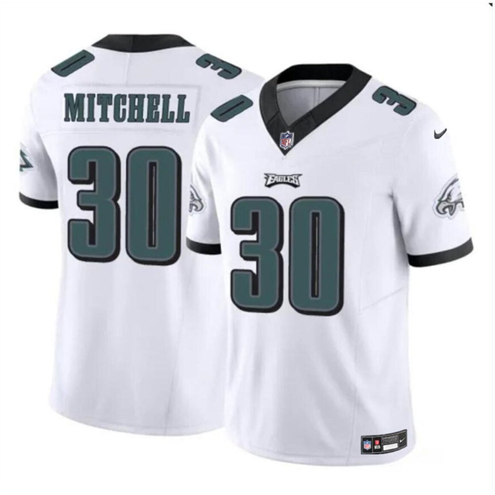 Youth Philadelphia Eagles #30 Quinyon Mitchell White 2024 Draft F.U.S.E Vapor Untouchable Limited Stitched Football Jersey 