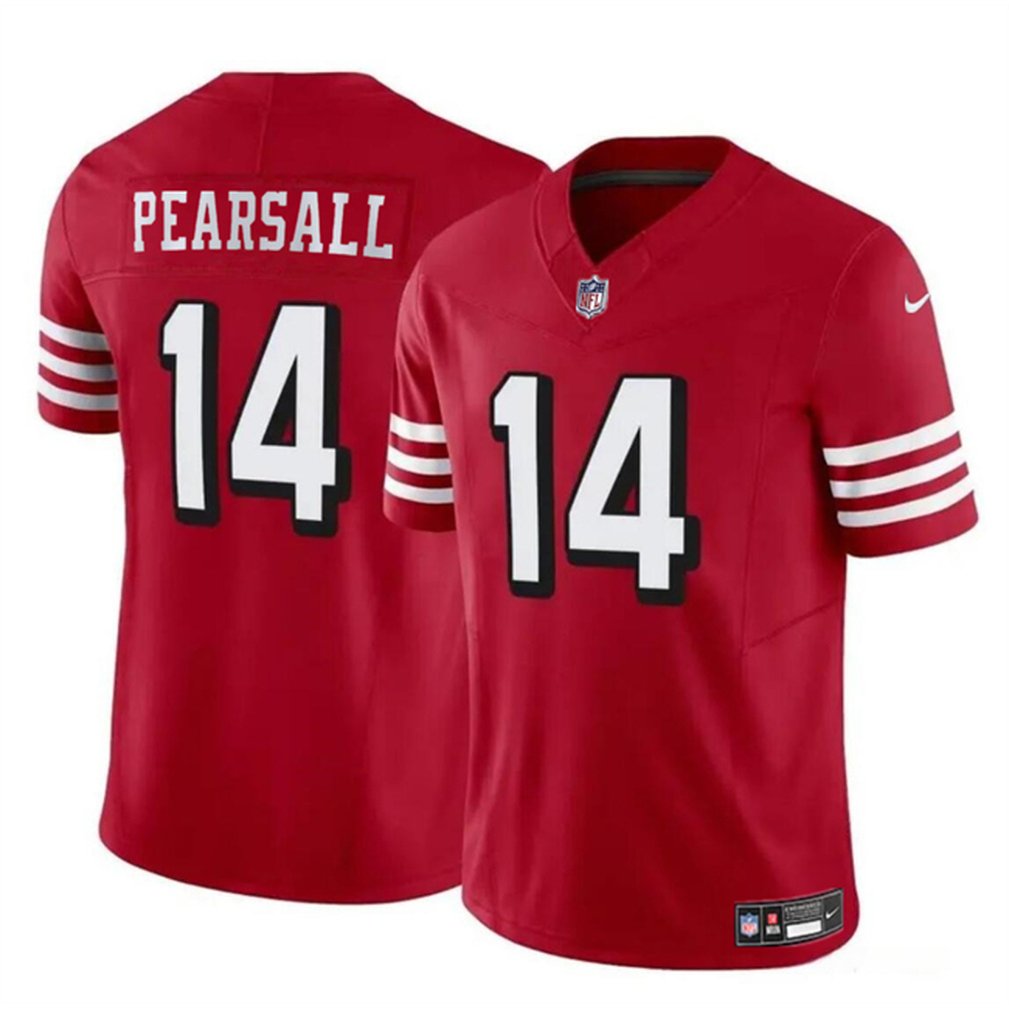 Youth San Francisco 49ers #14 Ricky Pearsall New Red 2024 Draft F.U.S.E. Vapor Untouchable Limited Stitched Football Jersey 