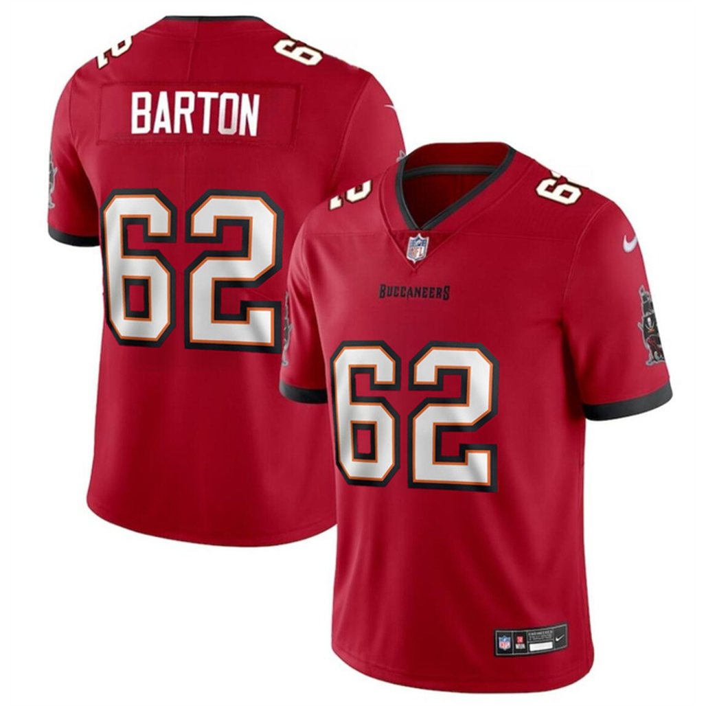 Youth Tampa Bay Buccaneers #62 Graham Barton Red 2024 Draft Vapor Untouchable Limited Stitched Jersey 