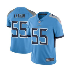 Youth Tennessee Titans #55 JC Latham Blue 2024 Draft Vapor Limited Stitched Football Jersey 