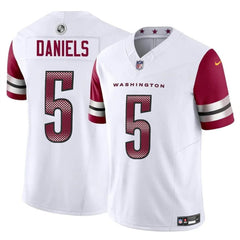 Youth Washington Commanders #5 Jayden Daniels White 2024 Draft F.U.S.E Vapor Limited Stitched Football Jersey 