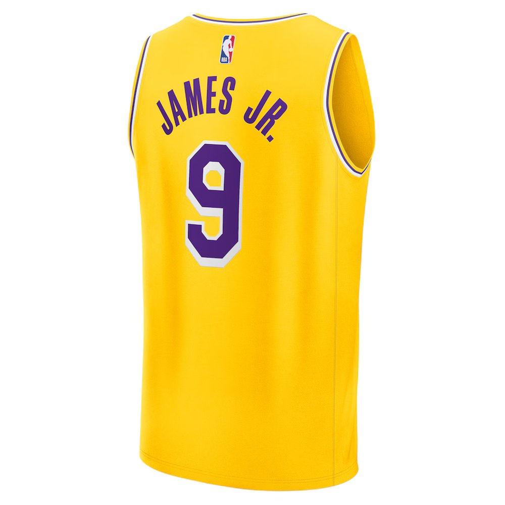 Men's Los Angeles Lakers Bronny James  Gold 2024 NBA Draft Fast Break Player Jersey - Icon Edition