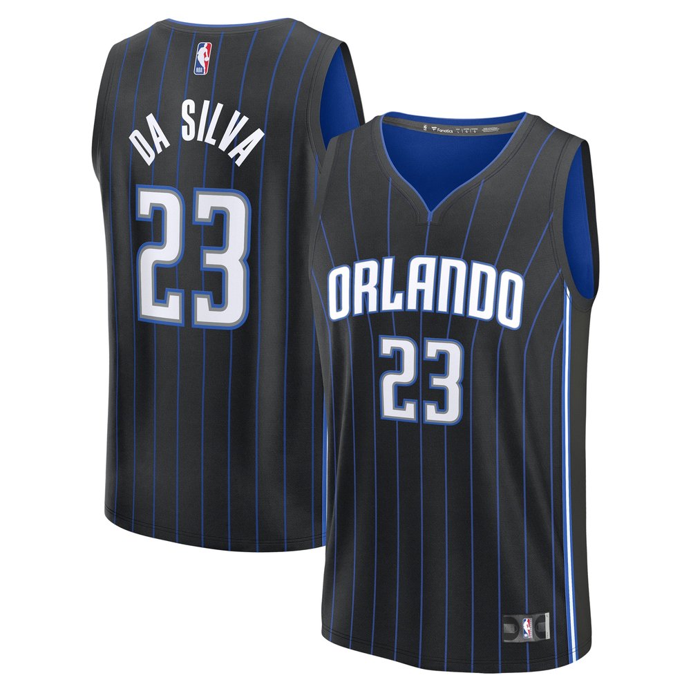 Youth Orlando Magic Tristan da Silva  Black 2024 NBA Draft Fast Break Player Jersey - Icon Edition
