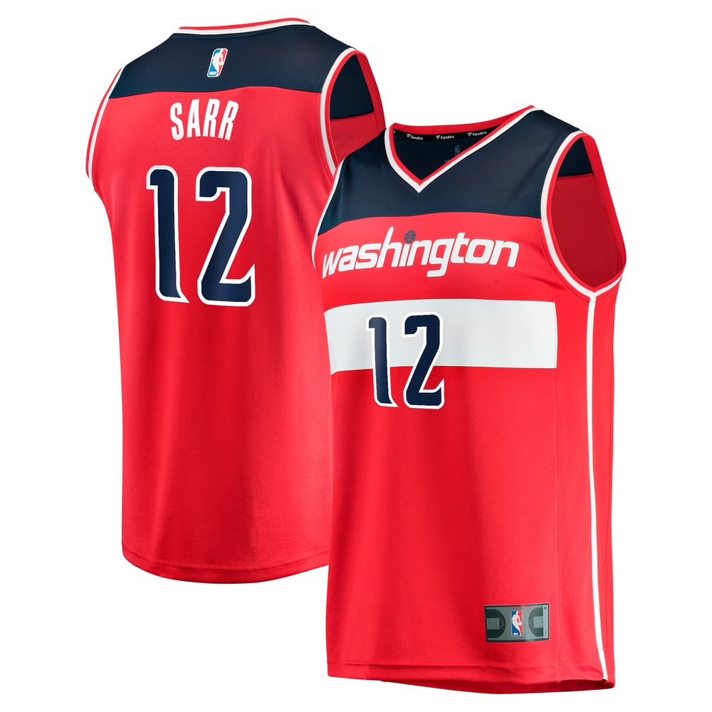 Youth Washington Wizards Alexandre Sarr  Red 2024 NBA Draft Fast Break Player Jersey - Icon Edition