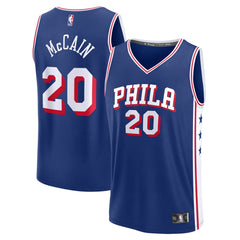 Men's Philadelphia 76ers Jared McCain  Royal 2024 NBA Draft Fast Break Player Jersey - Icon Edition