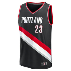 Men's Portland Trail Blazers Donovan Clingan  Black 2024 NBA Draft Fast Break Player Jersey - Icon Edition